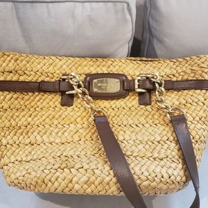 Michael Kors straw tote